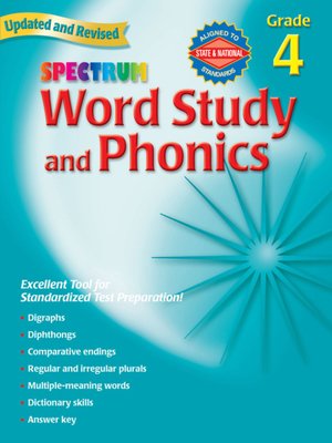 cover image of Spectrum Phonics, Grade 4